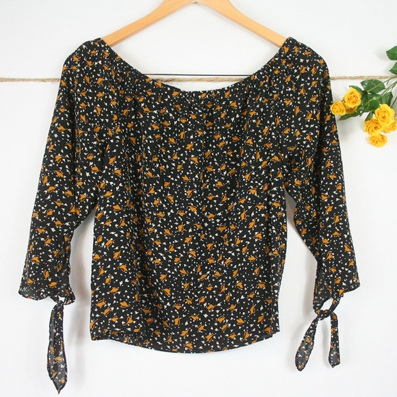 Madewell Tops - Madewell Falling Leaves Off the Shoulder Top
